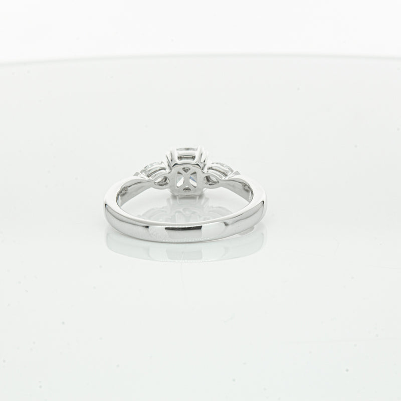 18ct White Gold 1.02ct Cushion Cut Diamond Ayla Ring-Ring-Walker & Hall