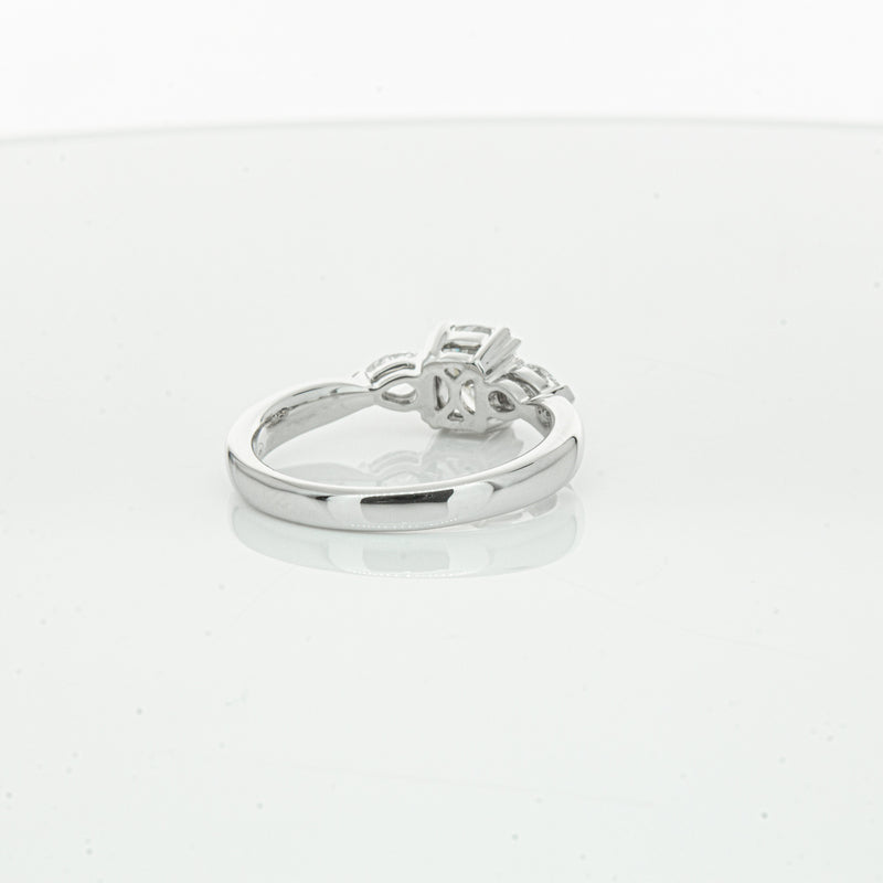18ct White Gold 1.02ct Cushion Cut Diamond Ayla Ring-Ring-Walker & Hall