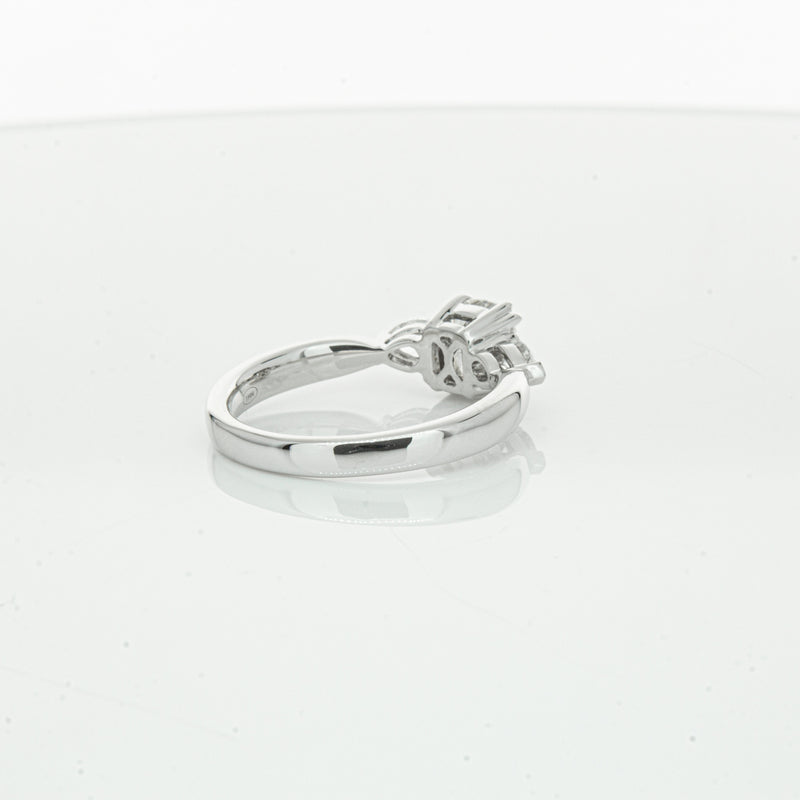 18ct White Gold 1.02ct Cushion Cut Diamond Ayla Ring-Ring-Walker & Hall
