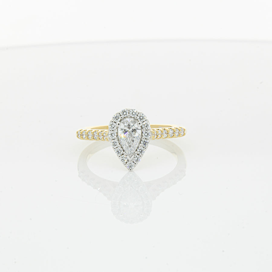 18ct Yellow Gold .40ct Pear Cut Diamond Lola Ring - Ring - Walker & Hall