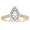 18ct Yellow Gold .40ct Pear Cut Diamond Lola Ring - Ring - Walker & Hall