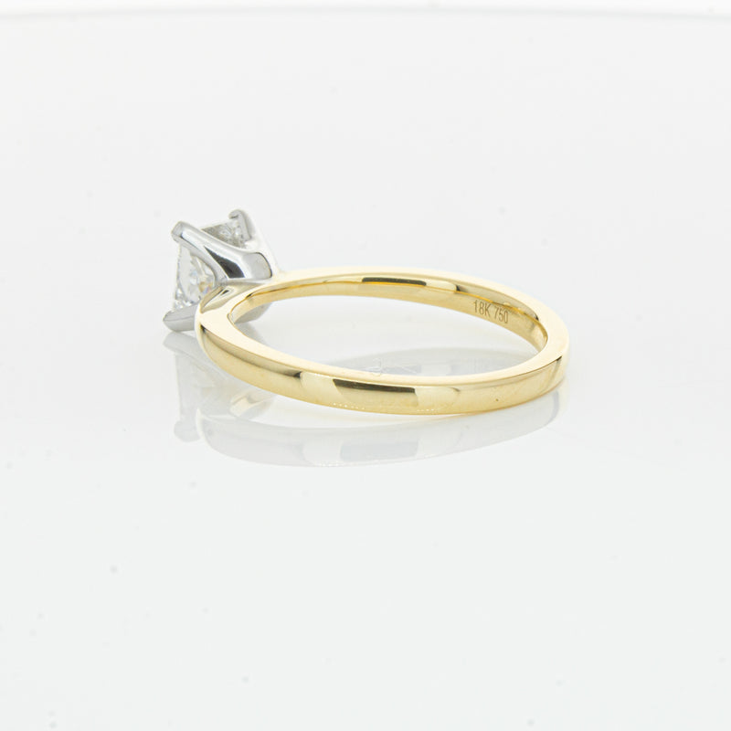 18ct Yellow Gold 1.00ct Princess Cut Diamond Royale Ring-Ring-Walker & Hall