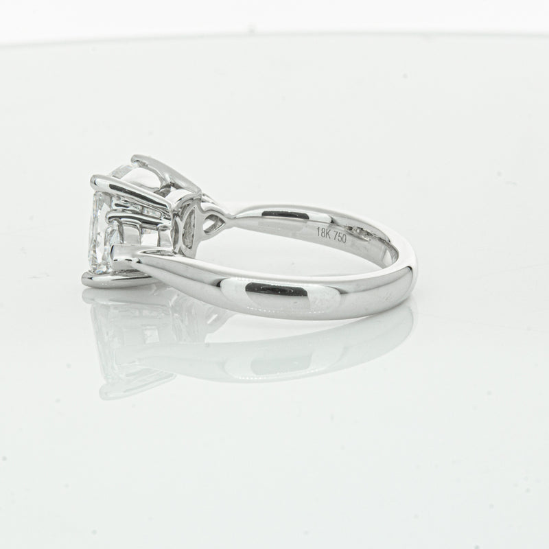 18ct White Gold Cushion Cut Diamond Ayla Ring-Ring-Walker & Hall