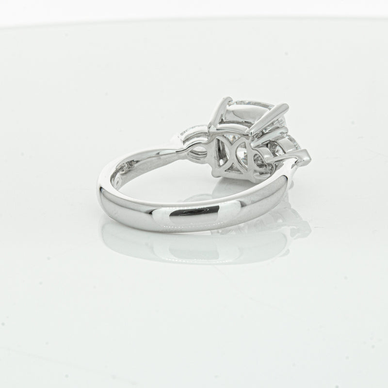 18ct White Gold Cushion Cut Diamond Ayla Ring-Ring-Walker & Hall