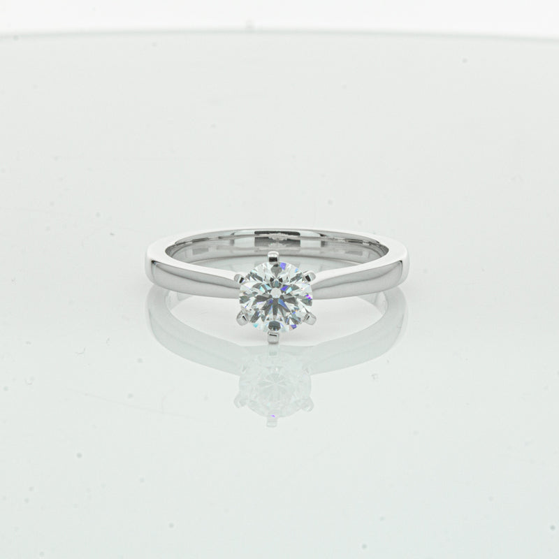 18ct White Gold .56ct Diamond Capri Ring-Ring-Walker & Hall