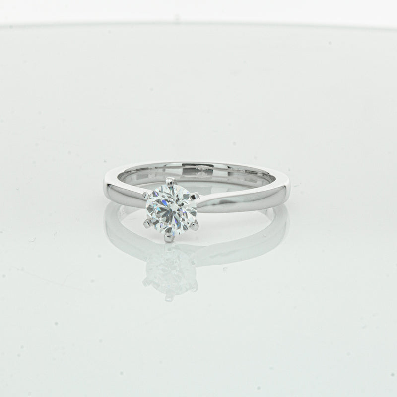 18ct White Gold .56ct Diamond Capri Ring-Ring-Walker & Hall