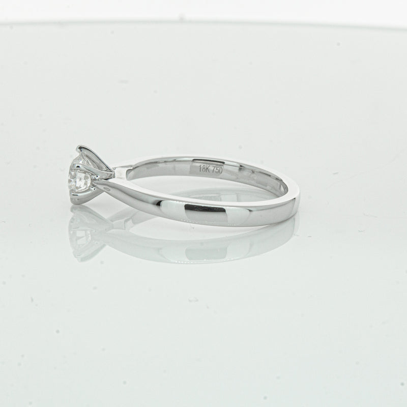 18ct White Gold .56ct Diamond Capri Ring-Ring-Walker & Hall