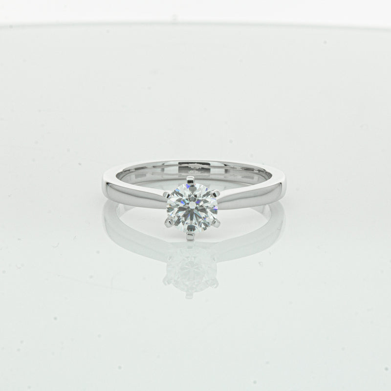 18ct White Gold .56ct Diamond Capri Ring-Ring-Walker & Hall