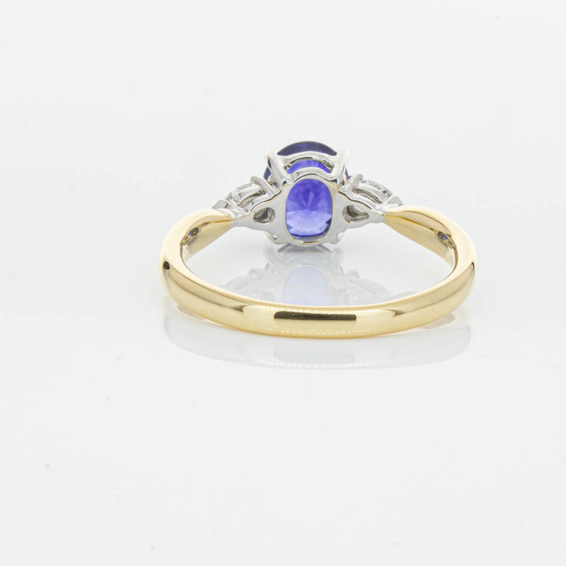 18ct Yellow Gold 1.47ct Sapphire & Diamond Ayla Ring-Ring-Walker & Hall