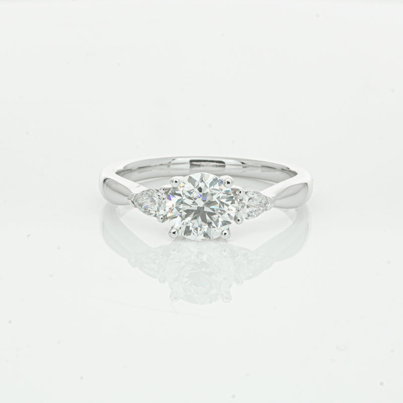 18ct White Gold 1.00ct Diamond Ayla Ring-Ring-Walker & Hall