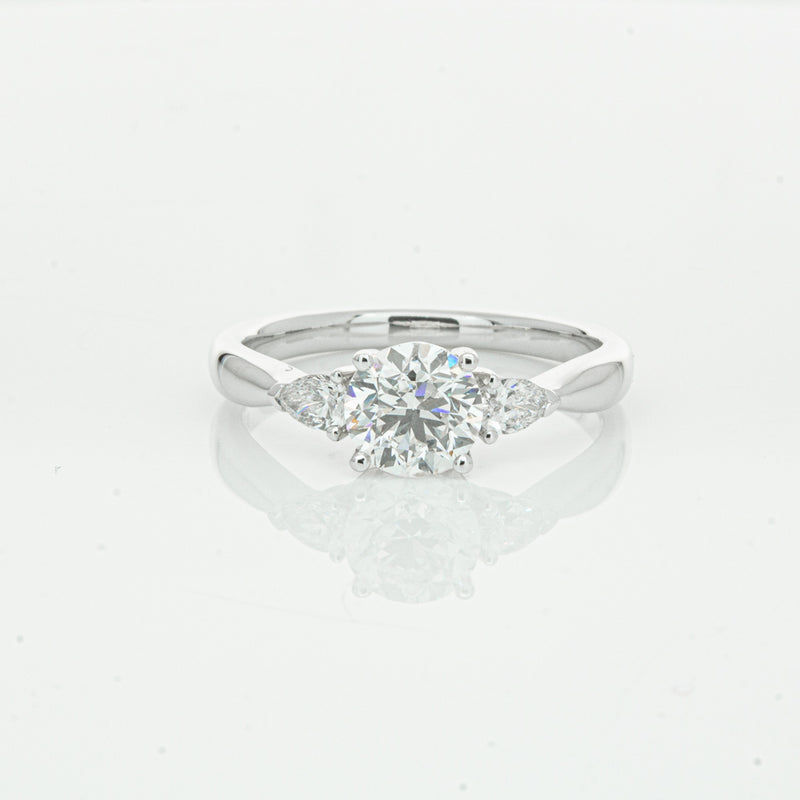 18ct White Gold 1.00ct Diamond Ayla Ring-Ring-Walker & Hall