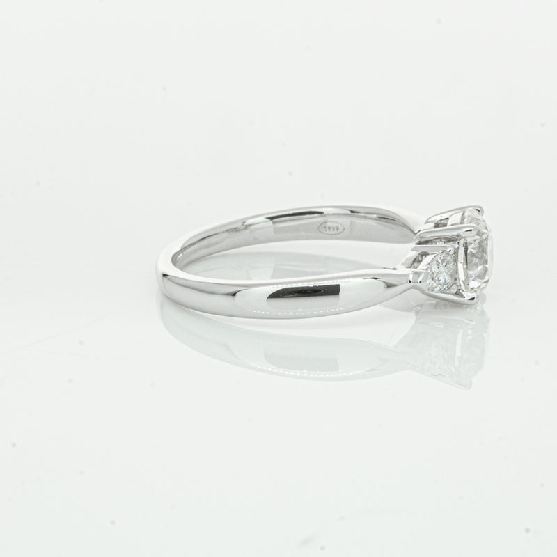 18ct White Gold 1.00ct Diamond Ayla Ring-Ring-Walker & Hall
