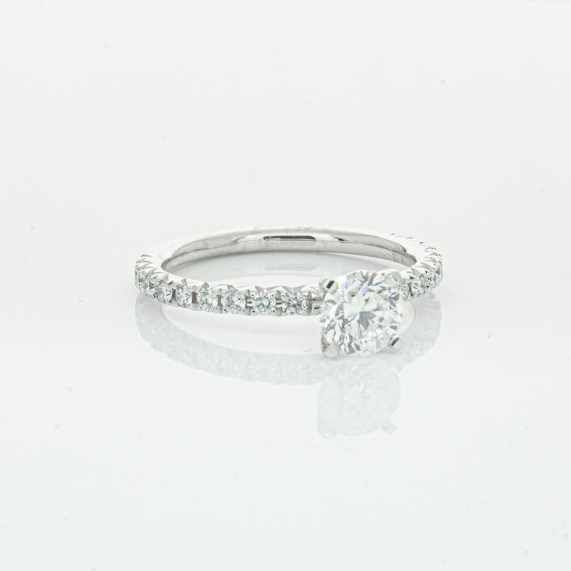 18ct White Gold .75ct Diamond Comet Ring-Ring-Walker & Hall