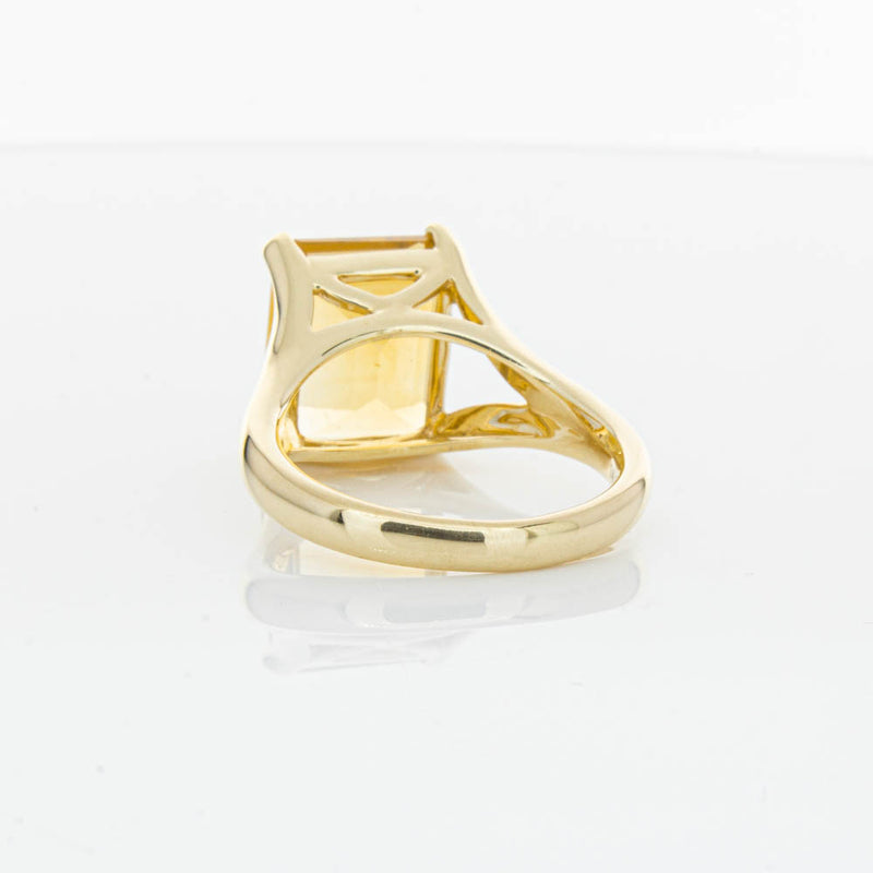 14ct Yellow Gold Citrine Verona Ring-Ring-Walker & Hall
