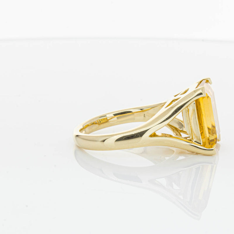 14ct Yellow Gold Citrine Verona Ring-Ring-Walker & Hall