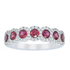 18ct White Gold .96ct Ruby & Diamond Ring - Ring - Walker & Hall