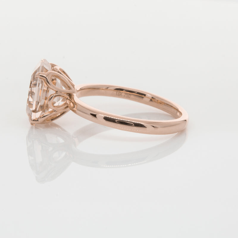 18ct Rose Gold Morganite Octavia Ring-Ring-Walker & Hall