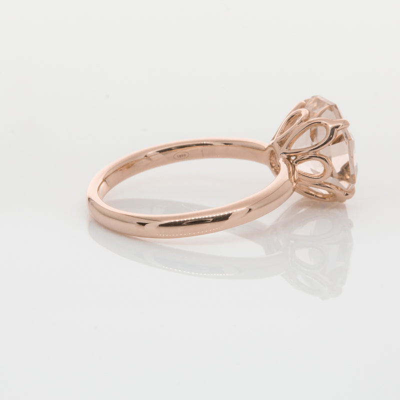 18ct Rose Gold Morganite Octavia Ring-Ring-Walker & Hall