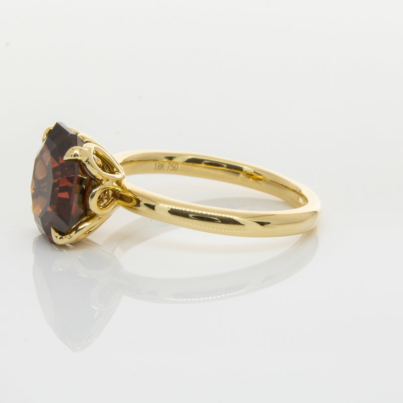 18ct Yellow Gold Garnet Octavia Ring-Ring-Walker & Hall