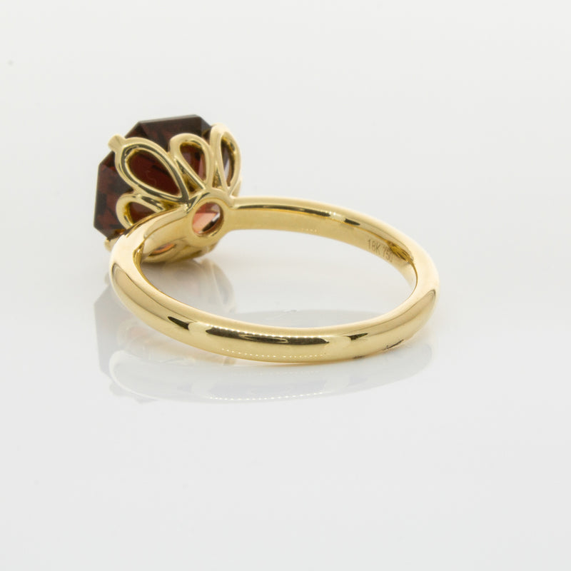 18ct Yellow Gold Garnet Octavia Ring-Ring-Walker & Hall