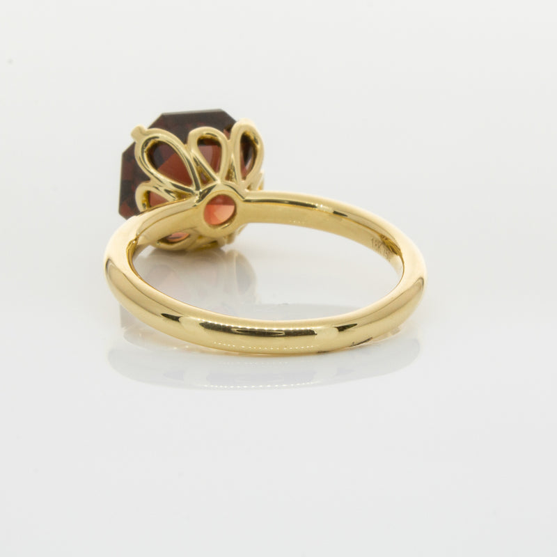18ct Yellow Gold Garnet Octavia Ring-Ring-Walker & Hall