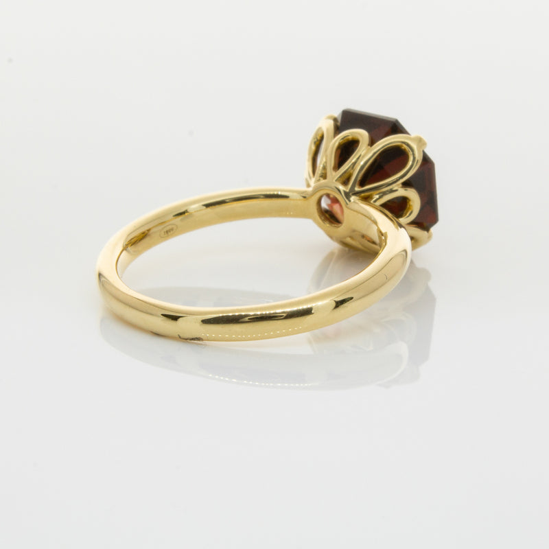 18ct Yellow Gold Garnet Octavia Ring-Ring-Walker & Hall
