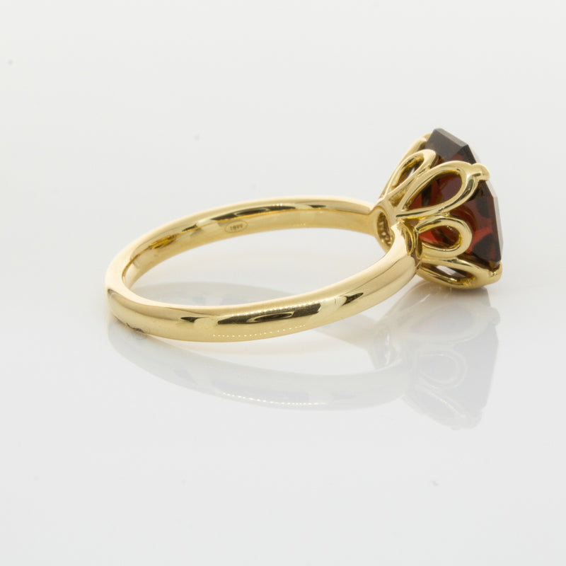 18ct Yellow Gold Garnet Octavia Ring-Ring-Walker & Hall