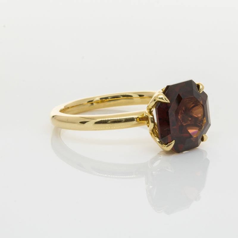 18ct Yellow Gold Garnet Octavia Ring-Ring-Walker & Hall