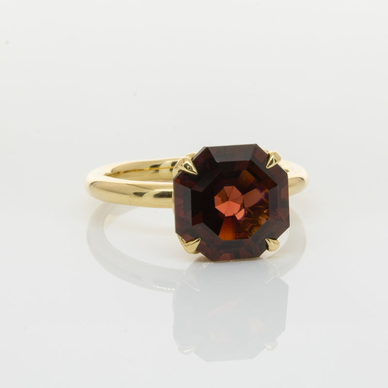 18ct Yellow Gold Garnet Octavia Ring-Ring-Walker & Hall