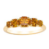 18ct Yellow Gold Five Stone Citrine Octavia Ring-Ring-Walker & Hall