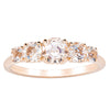 18ct Rose Gold Five Stone Morganite Octavia Ring-Ring-Walker & Hall