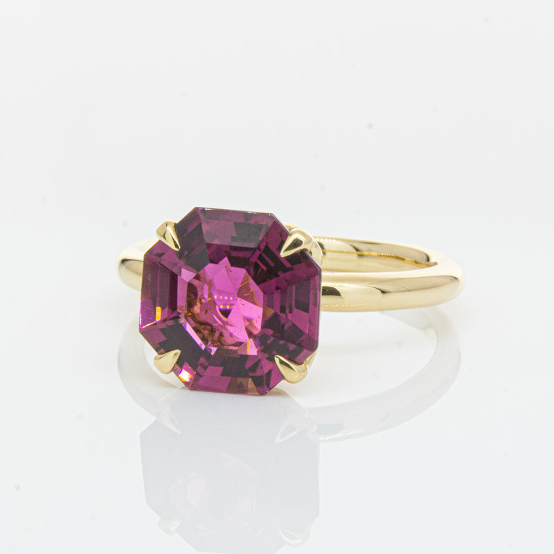 18ct Yellow Gold Pink Tourmaline Octavia Ring-Ring-Walker & Hall