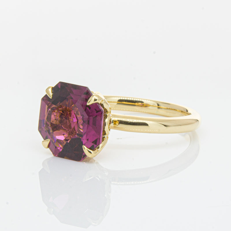 18ct Yellow Gold Pink Tourmaline Octavia Ring-Ring-Walker & Hall