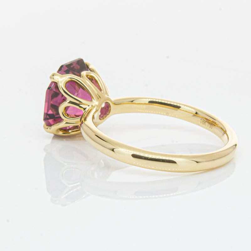 18ct Yellow Gold Pink Tourmaline Octavia Ring-Ring-Walker & Hall