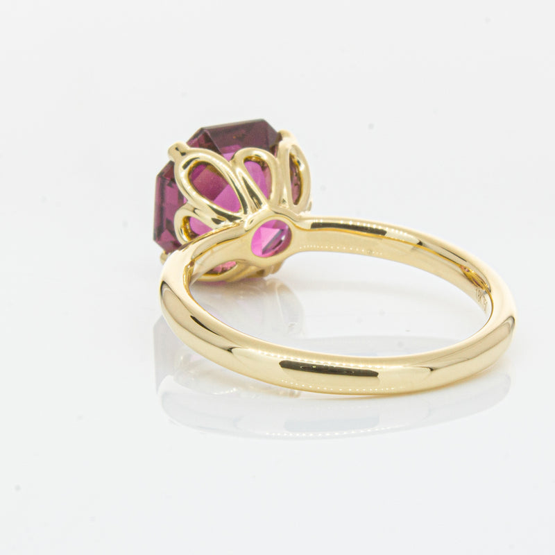 18ct Yellow Gold Pink Tourmaline Octavia Ring-Ring-Walker & Hall