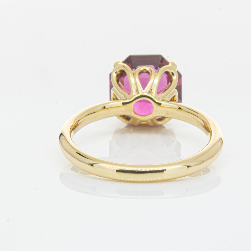 18ct Yellow Gold Pink Tourmaline Octavia Ring-Ring-Walker & Hall