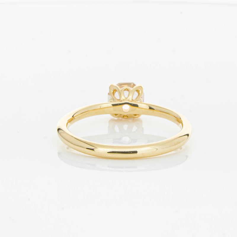 18ct Yellow Gold Morganite Mini Octavia Ring-Ring-Walker & Hall