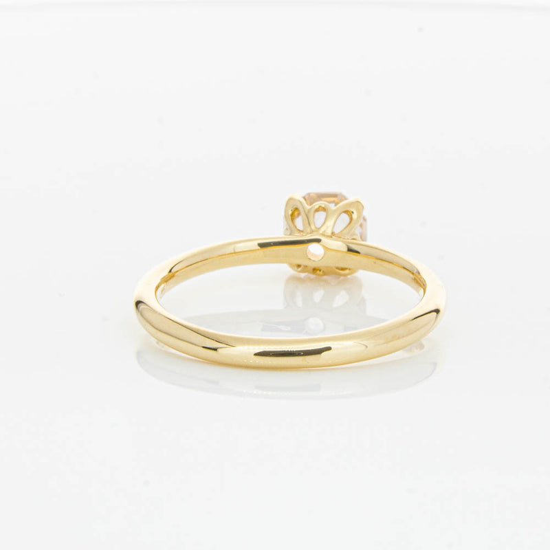18ct Yellow Gold Morganite Mini Octavia Ring-Ring-Walker & Hall