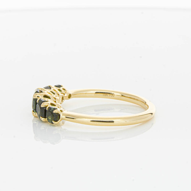 18ct Yellow Gold Five Stone Tourmaline Octavia Ring-Ring-Walker & Hall