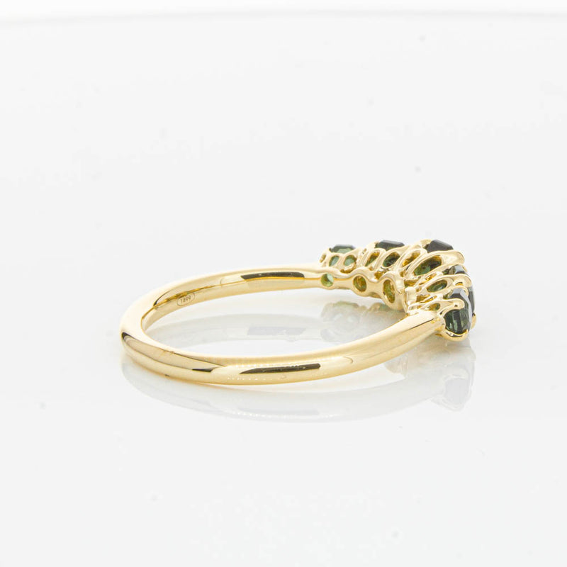 18ct Yellow Gold Five Stone Tourmaline Octavia Ring-Ring-Walker & Hall