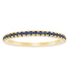 18ct Yellow Gold Sapphire Millie Band - Ring - Walker & Hall