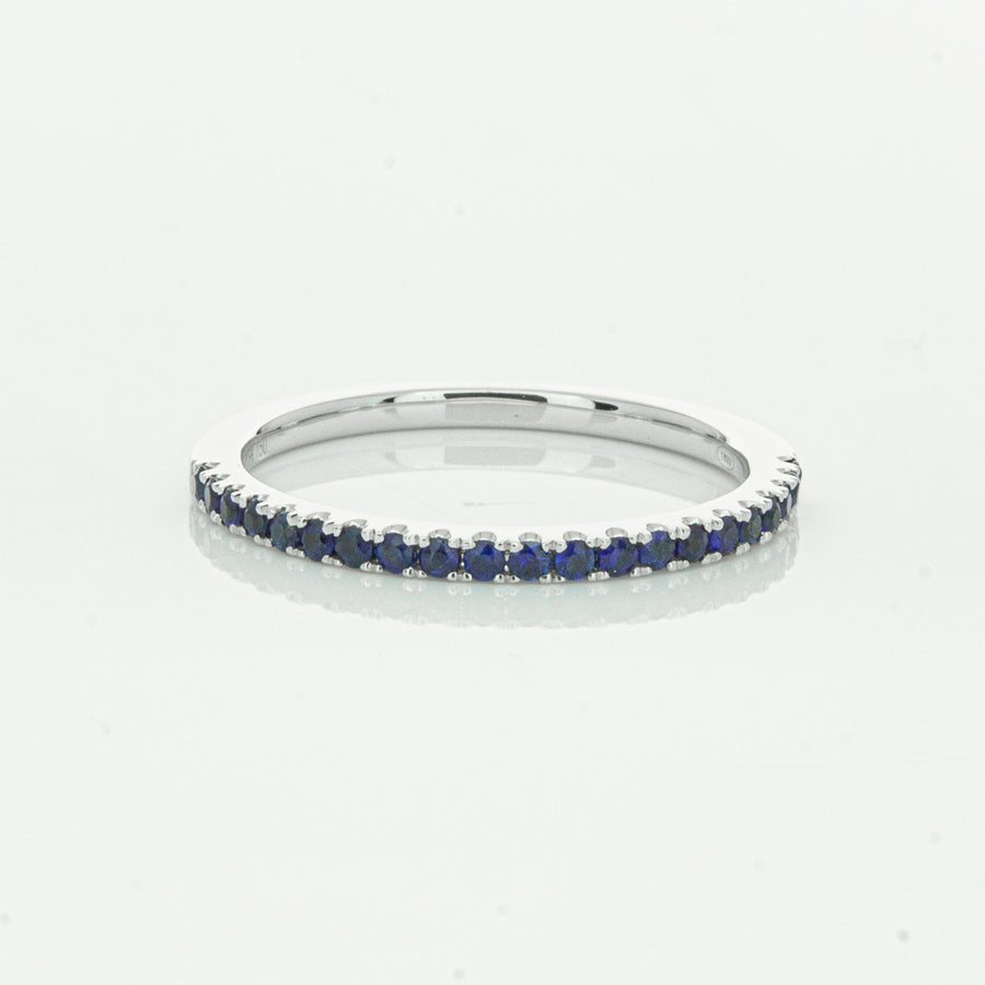 18ct White Gold Sapphire Millie Band - Ring - Walker & Hall