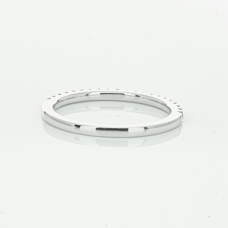18ct White Gold Sapphire Millie Band-Ring-Walker & Hall