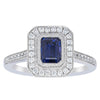 18ct White Gold 1.17ct Sapphire & Diamond Ring - Ring - Walker & Hall