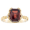 18ct Yellow Gold Garnet & Diamond Romanov Ring - Ring - Walker & Hall