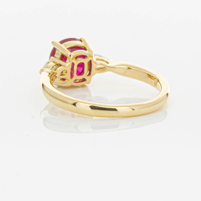18ct Yellow Gold 2.02ct Ruby & Diamond Ayla Ring-Ring-Walker & Hall