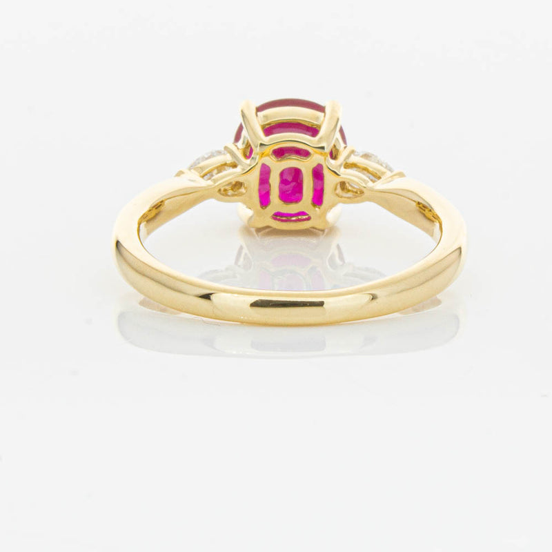 18ct Yellow Gold 2.02ct Ruby & Diamond Ayla Ring-Ring-Walker & Hall