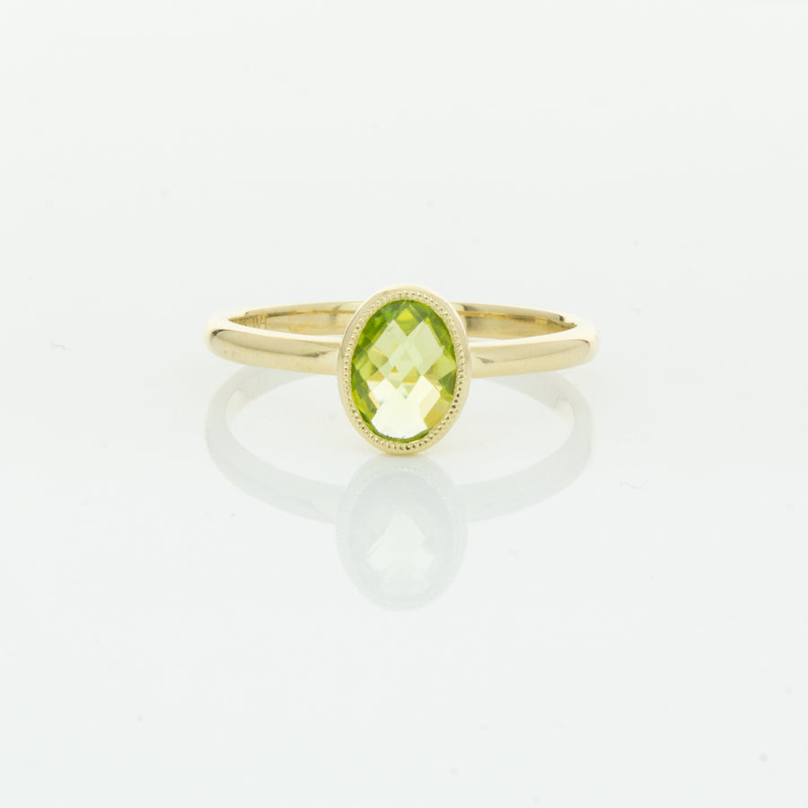 9ct Yellow Gold Peridot Lemongrass Ring - Ring - Walker & Hall