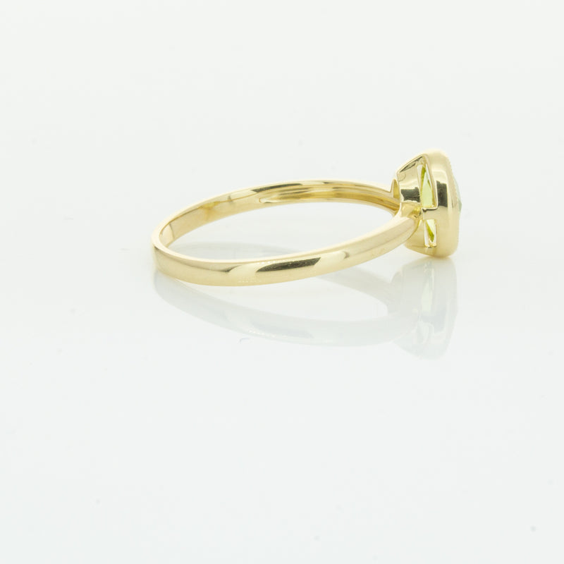 9ct Yellow Gold Peridot Lemongrass Ring-Ring-Walker & Hall