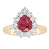 18ct Yellow Gold 1.42ct Ruby & Diamond Belle Ring - Ring - Walker & Hall